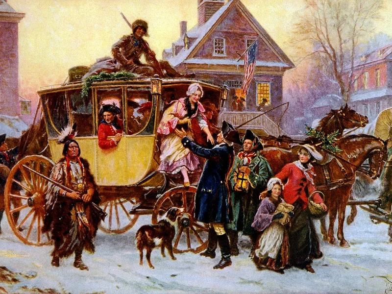 1863-Jean Leon Gerome Ferris - La carrozza di Natale del 1795